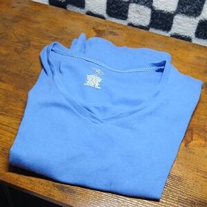 Blue V-Neck T-Shirt